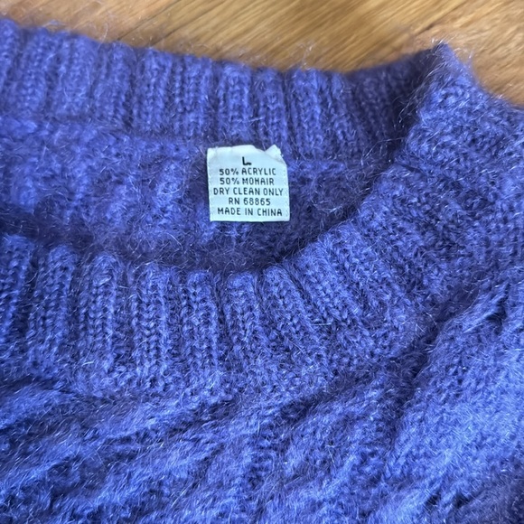 Vintage Chunky Mohair Fuzzy Knit Sweater Granny Grunge - Picture 12 of 12